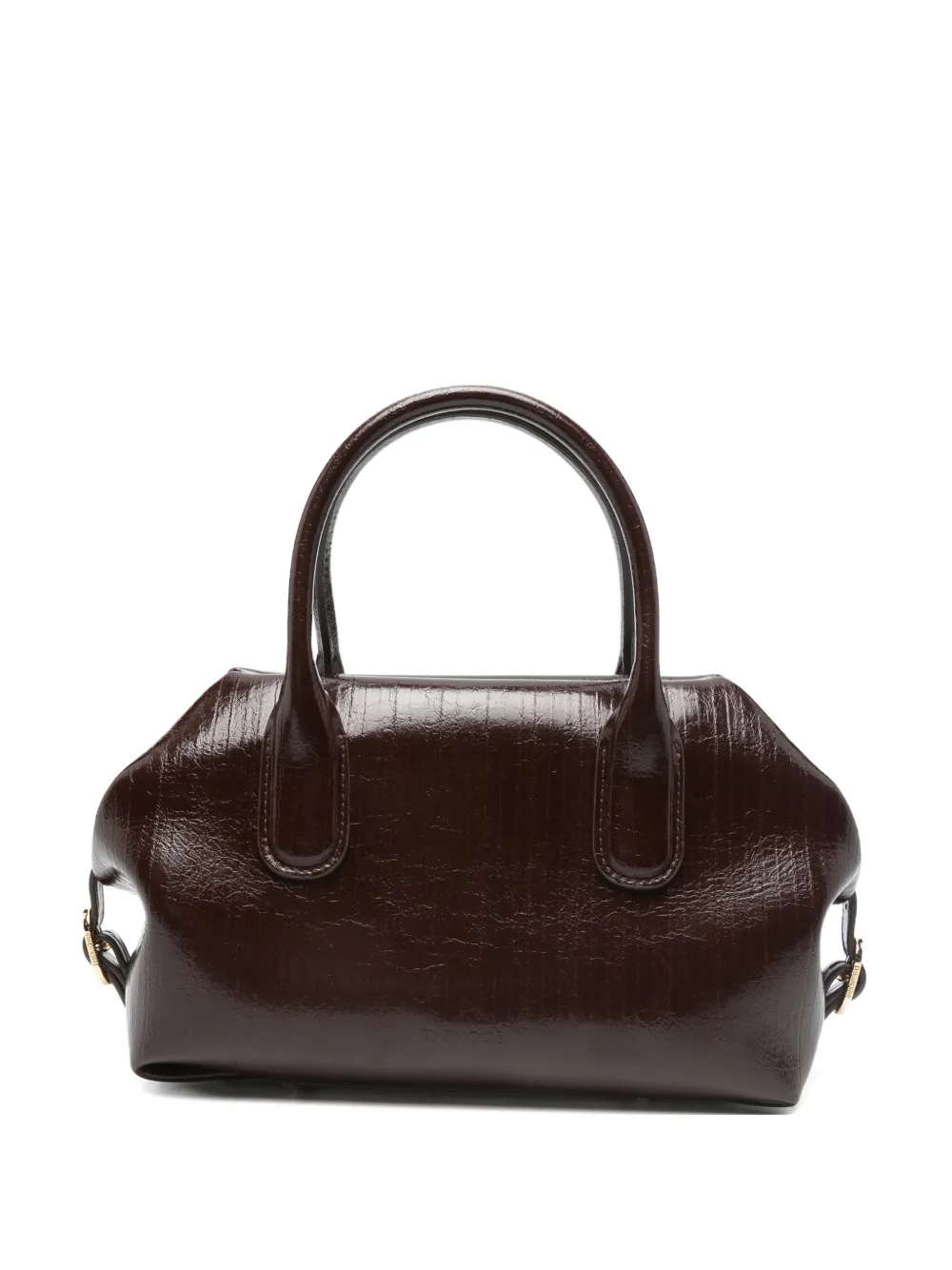 Themoirè small Tallia top-handle tote bag - Marrone
