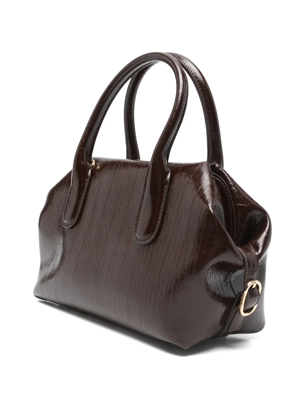 Themoirè Kleine Tallia shopper met handvat Bruin