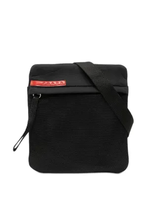 Prada Pre-Owned 1990-2000s logo-appliqué Crossbody Bag | Black