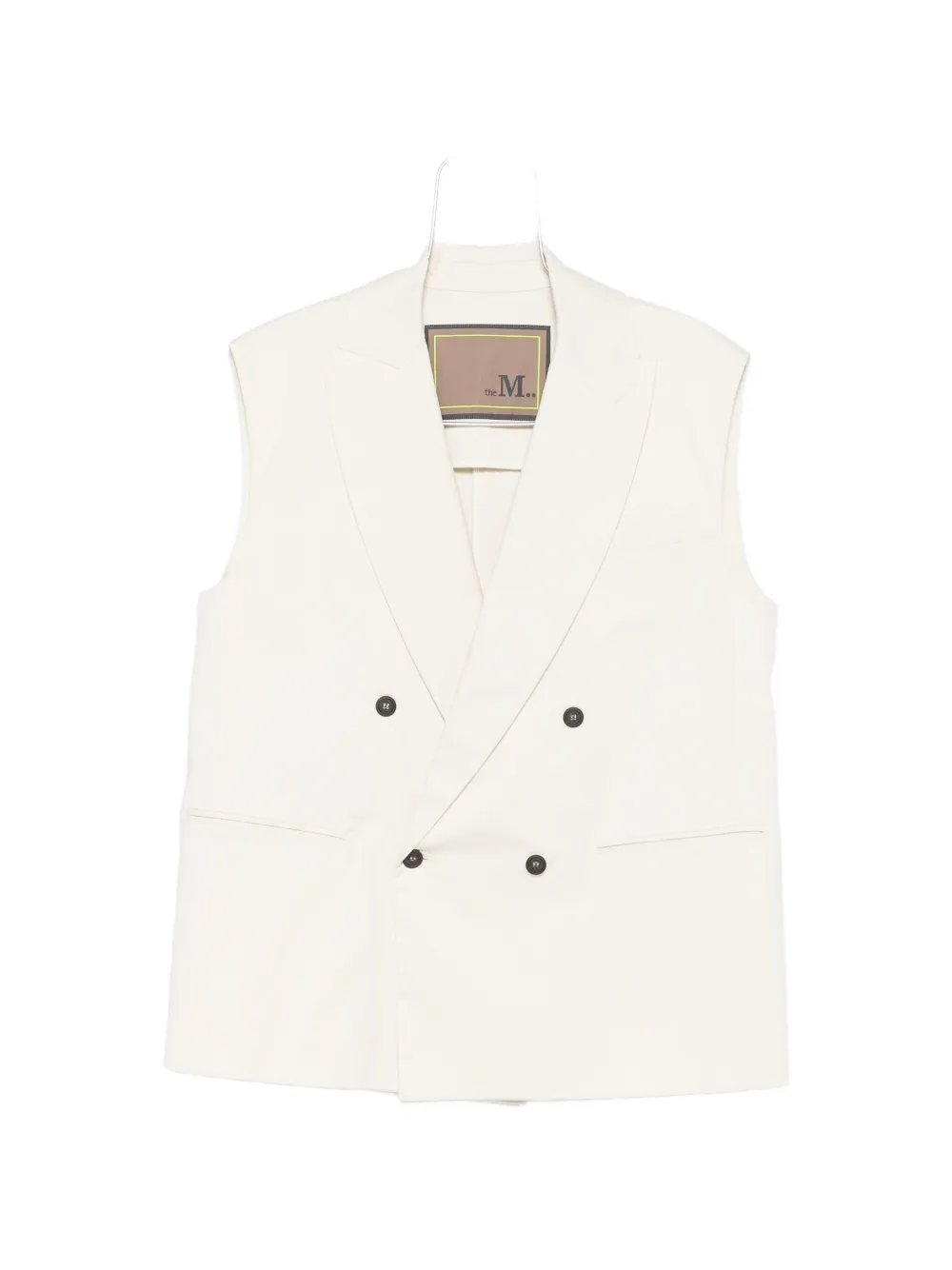 THE M double-breasted gilet - Neutrals