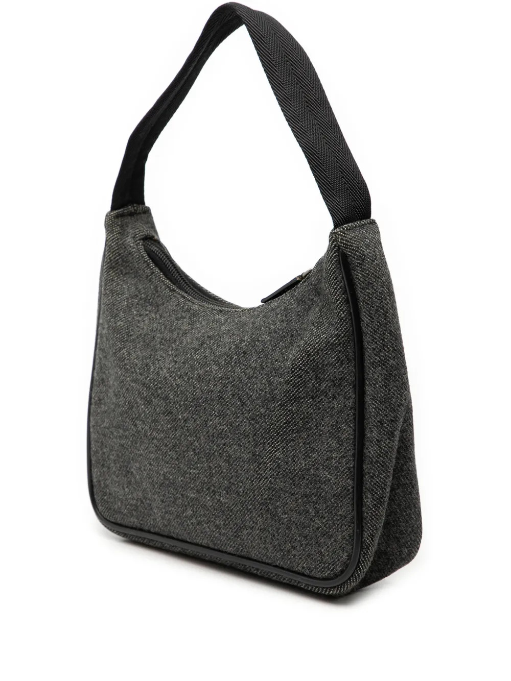 Prada Pre-Owned 2013-2025 スポーツライン ウール ショルダーバッグ