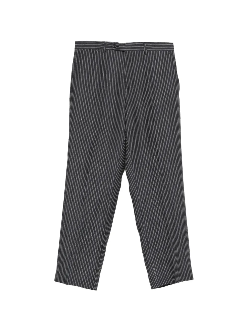 Alexander McQueen Pre-Owned 2000s pinstriped trousers - Blue