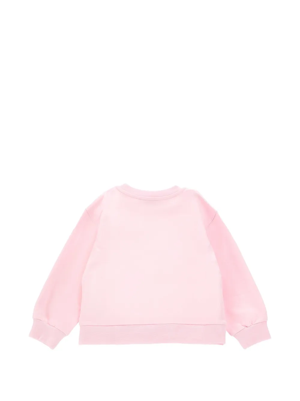 Monnalisa Sweater met bloemen-print en stras Roze