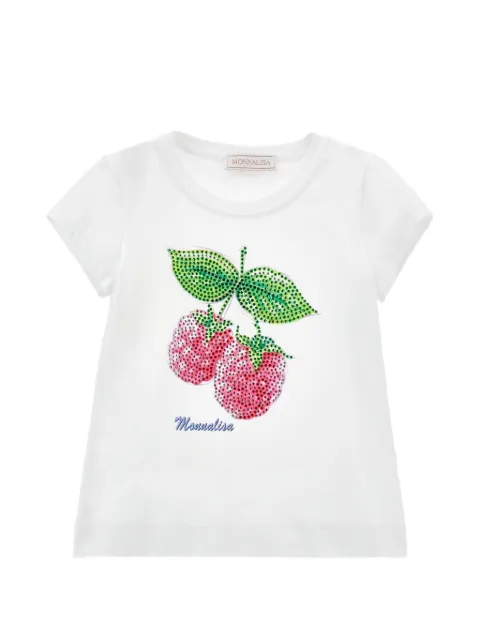Monnalisa playera con detalles de strass