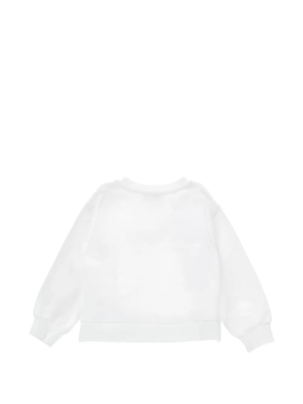  Monnalisa Pull à Fleurs Et à Strass - Blanc 