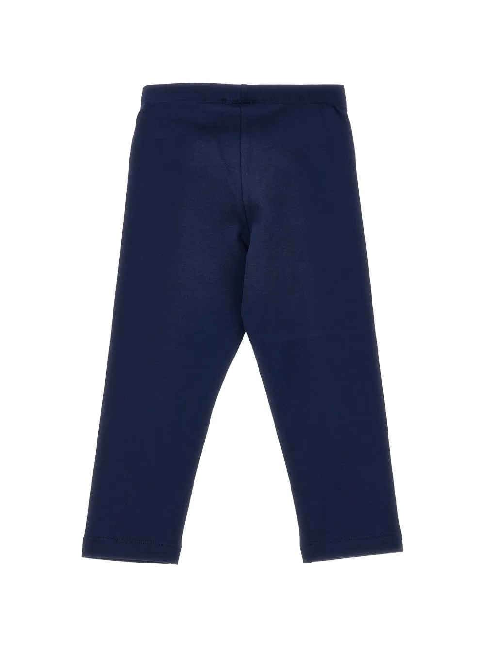 Monnalisa Cropped broek met logo van stras Blauw