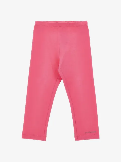 Monnalisa rhinestone-logo leggings