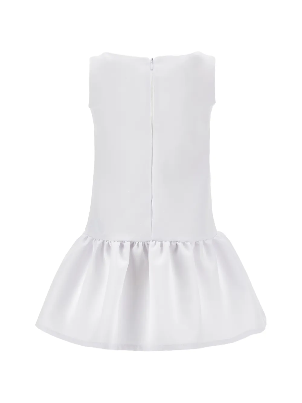 Monnalisa Jurk met bloemenpatch Wit
