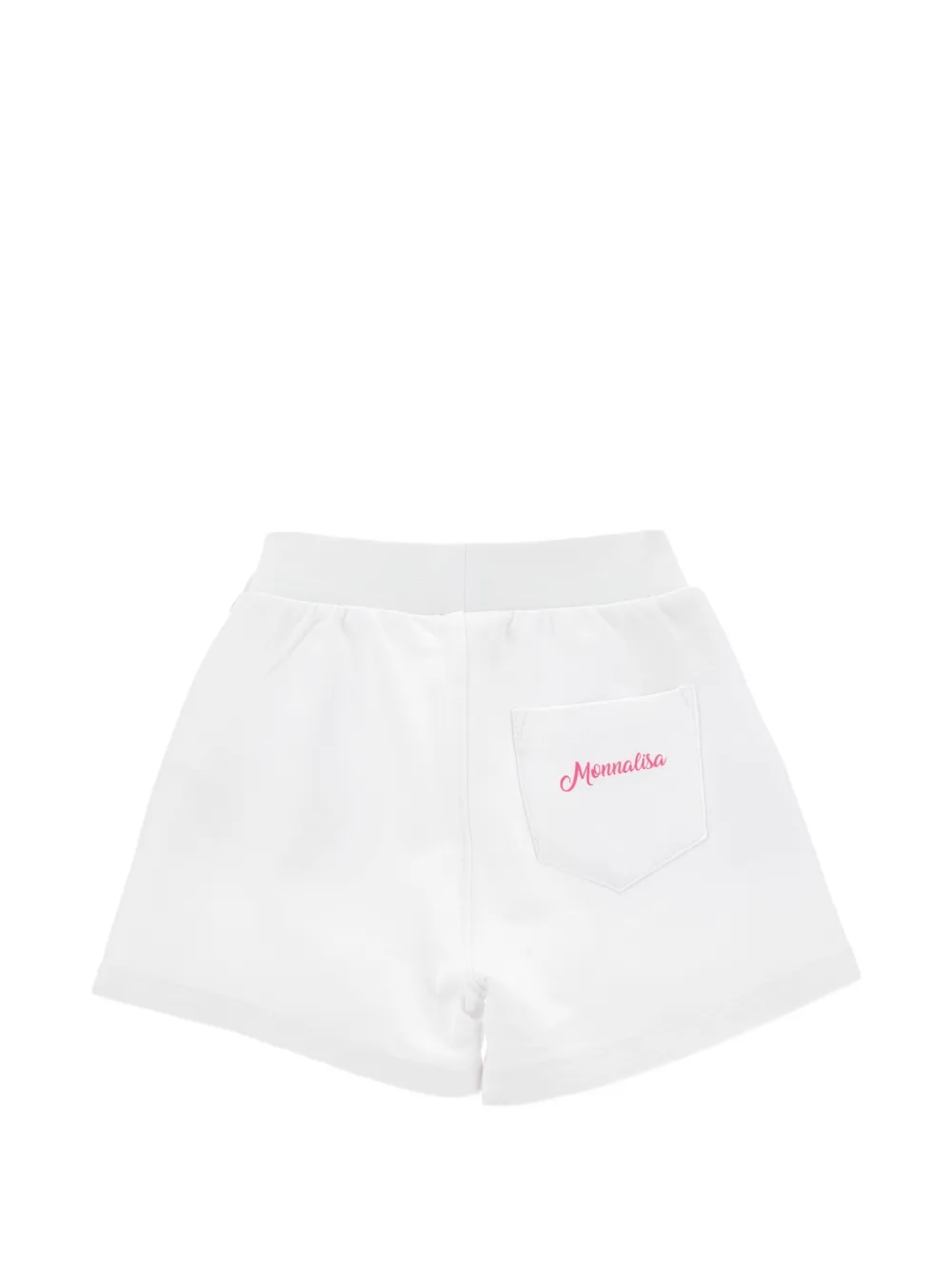 Monnalisa Shorts met bloemenprint Wit