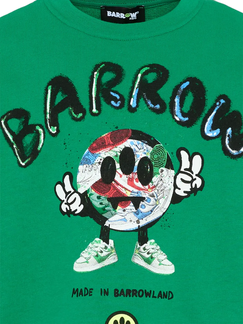  Barrow Kids Round-neck Sweatshirt - Green 