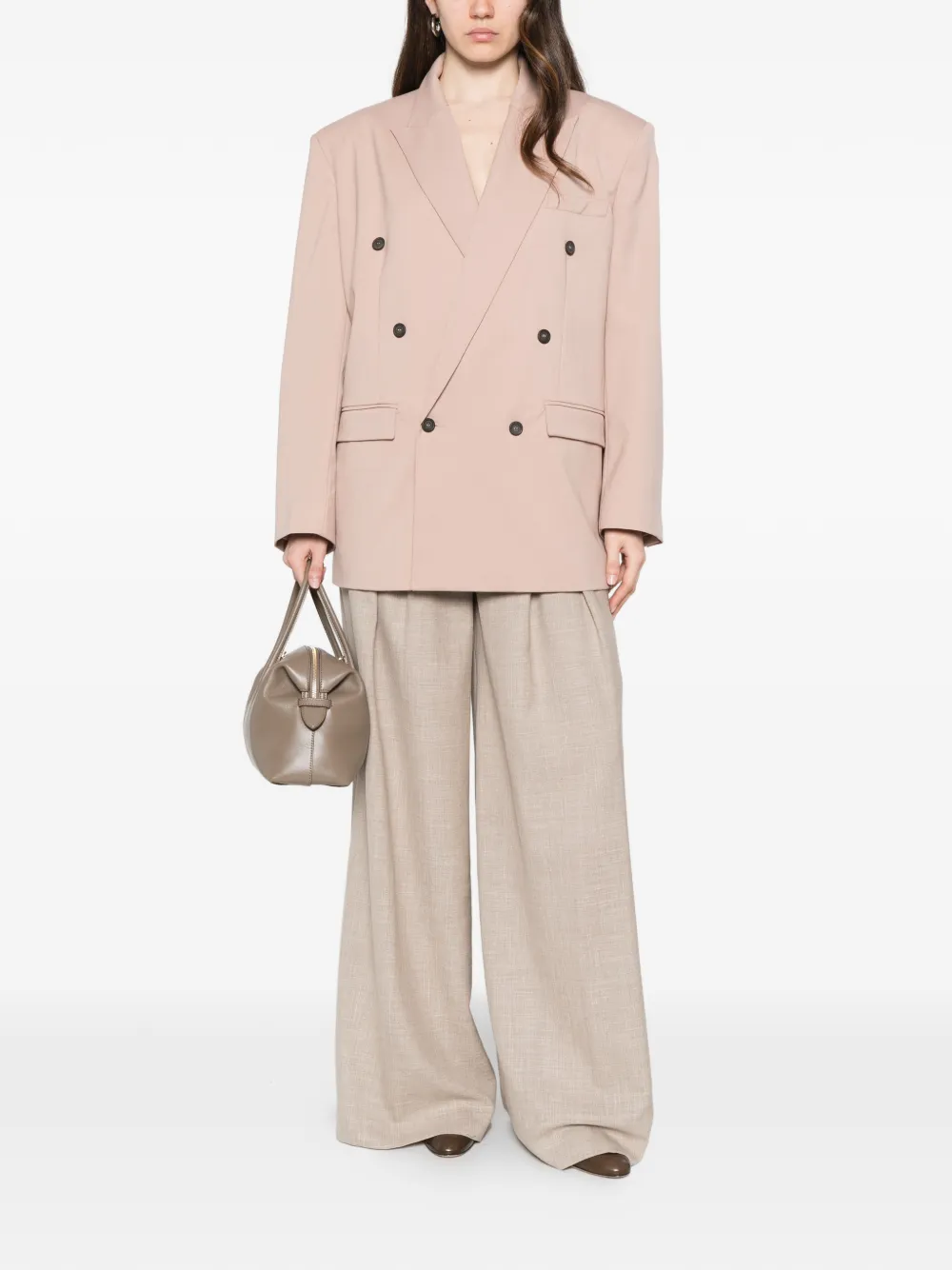  The M.. Blazer Con Doble Botonadura - Rosa 