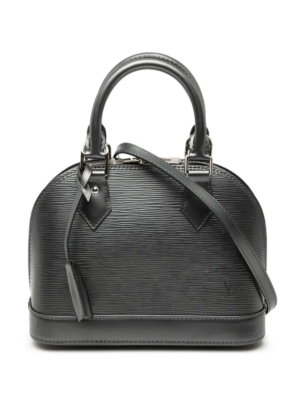Louis Vuitton Pre-owned 2015 Epi Alma BB Satchel in Black