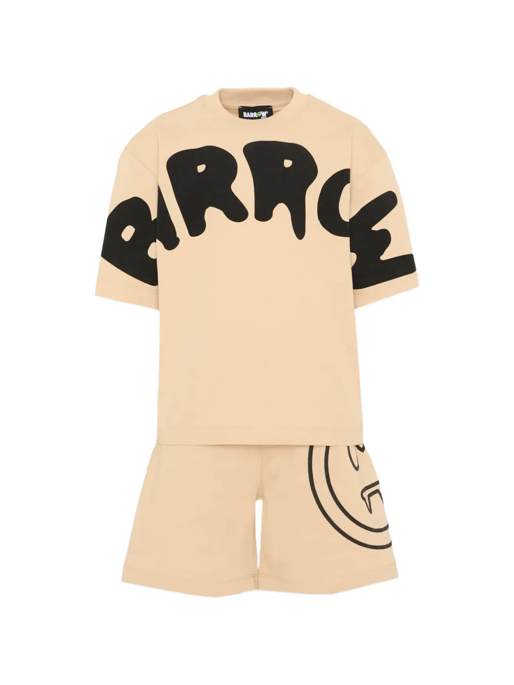Barrow kids logo shorts set - Neutrals