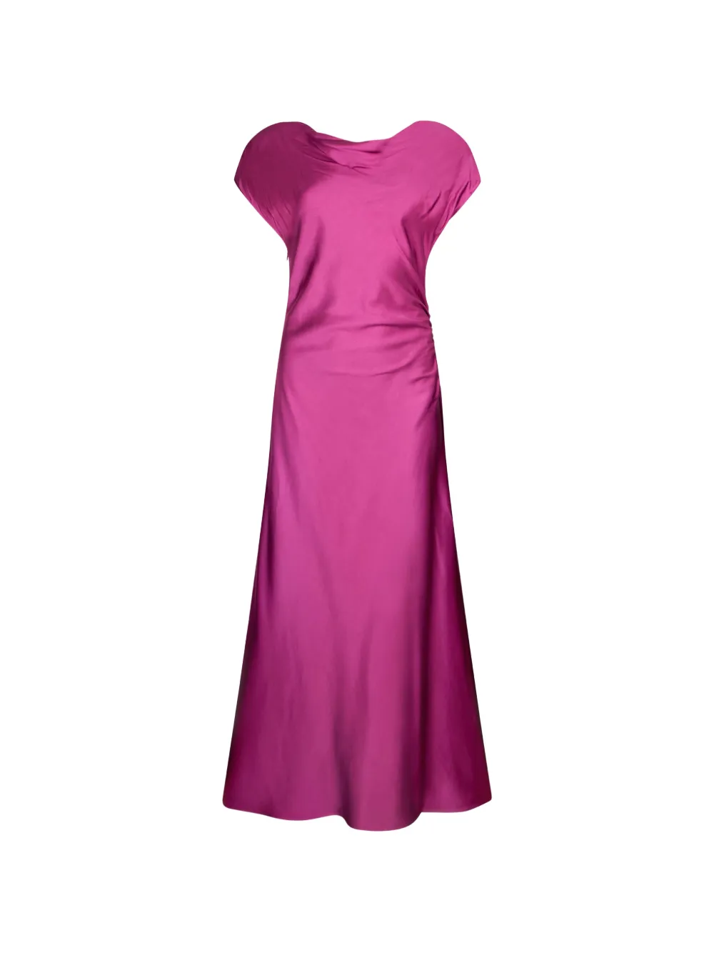 LIU JO V-back short-sleeve midi dress - Rosa