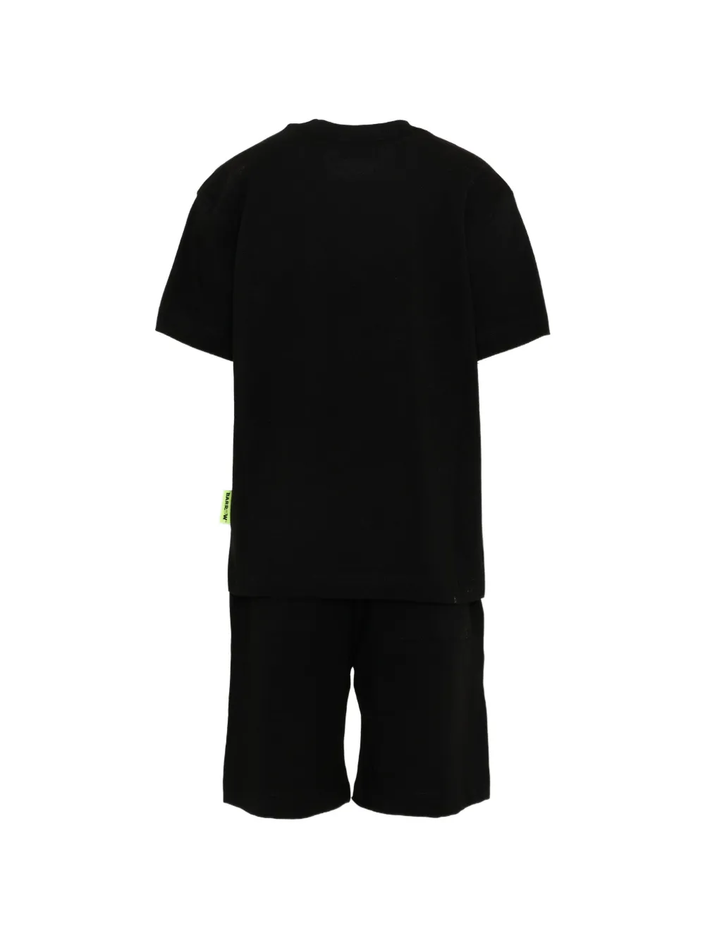 Barrow kids Shorts en T-shirt met teddybeerprint Zwart