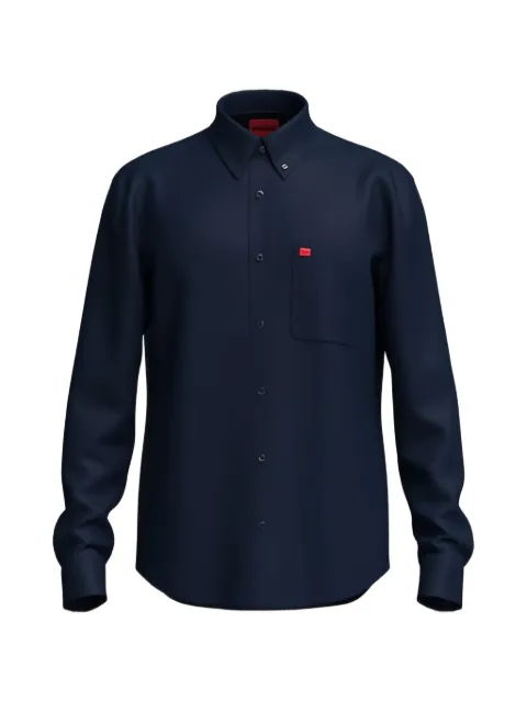 HUGO Camisa com bolso no busto e abotoamento