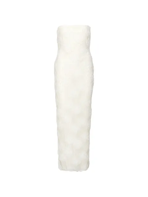 ROTATE BIRGER CHRISTENSEN vestido de malla con motivo floral