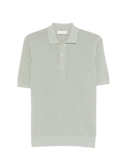LUIGI GENTILE open-knit polo shirt