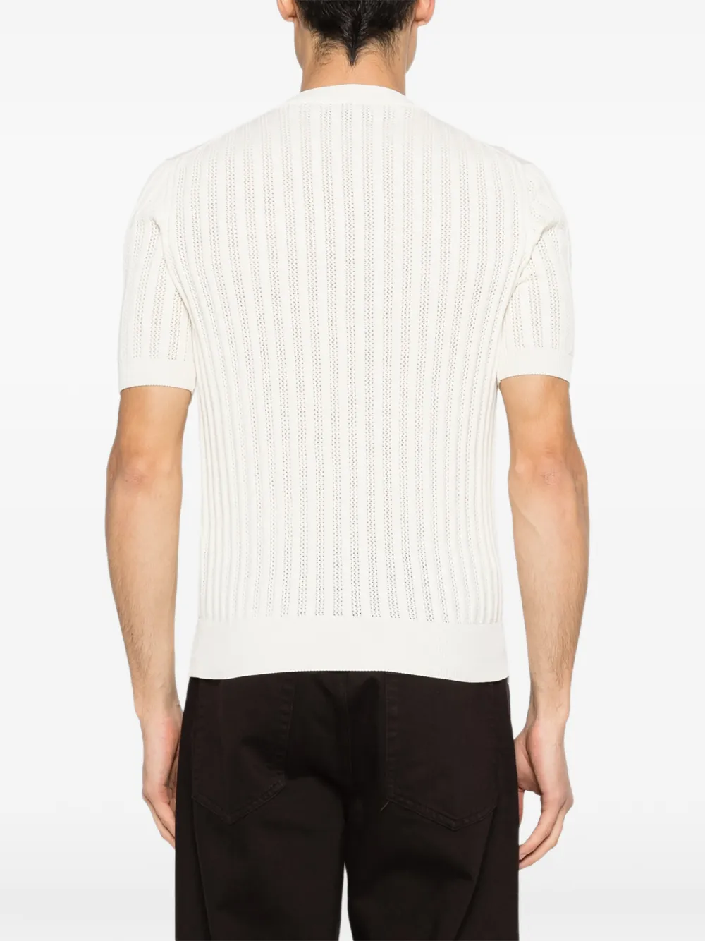 LUIGI GENTILE Trui met korte mouwen Beige