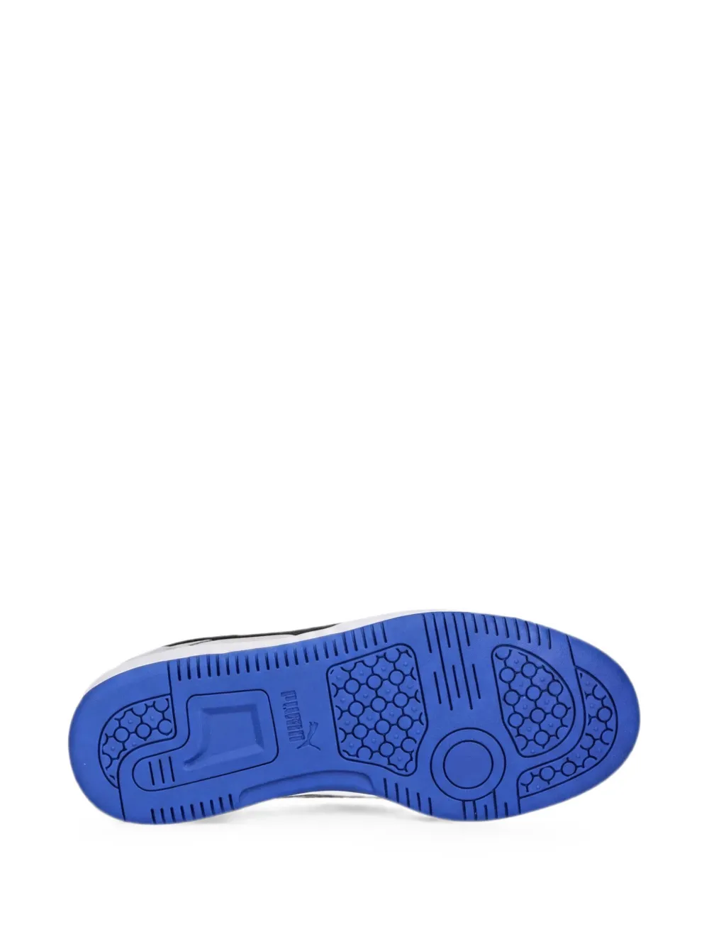 Puma Kids Rebound V6 Lo sneakers met suède vlakken Grijs