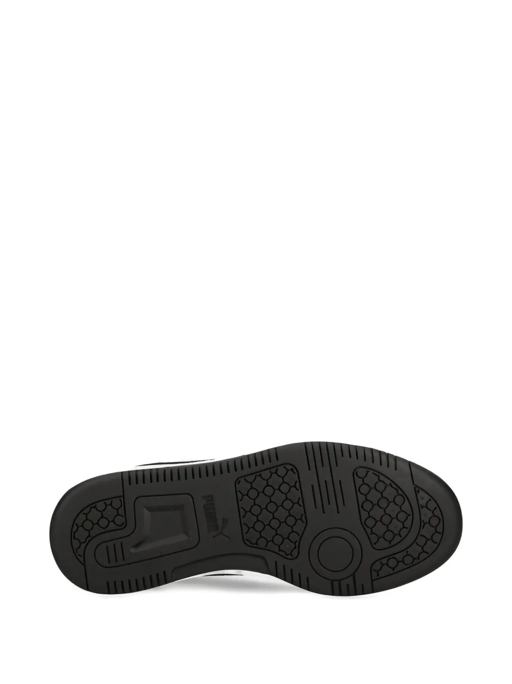 Puma Kids Rebound V6 sneakers met geperforeerde details en vlakken Wit