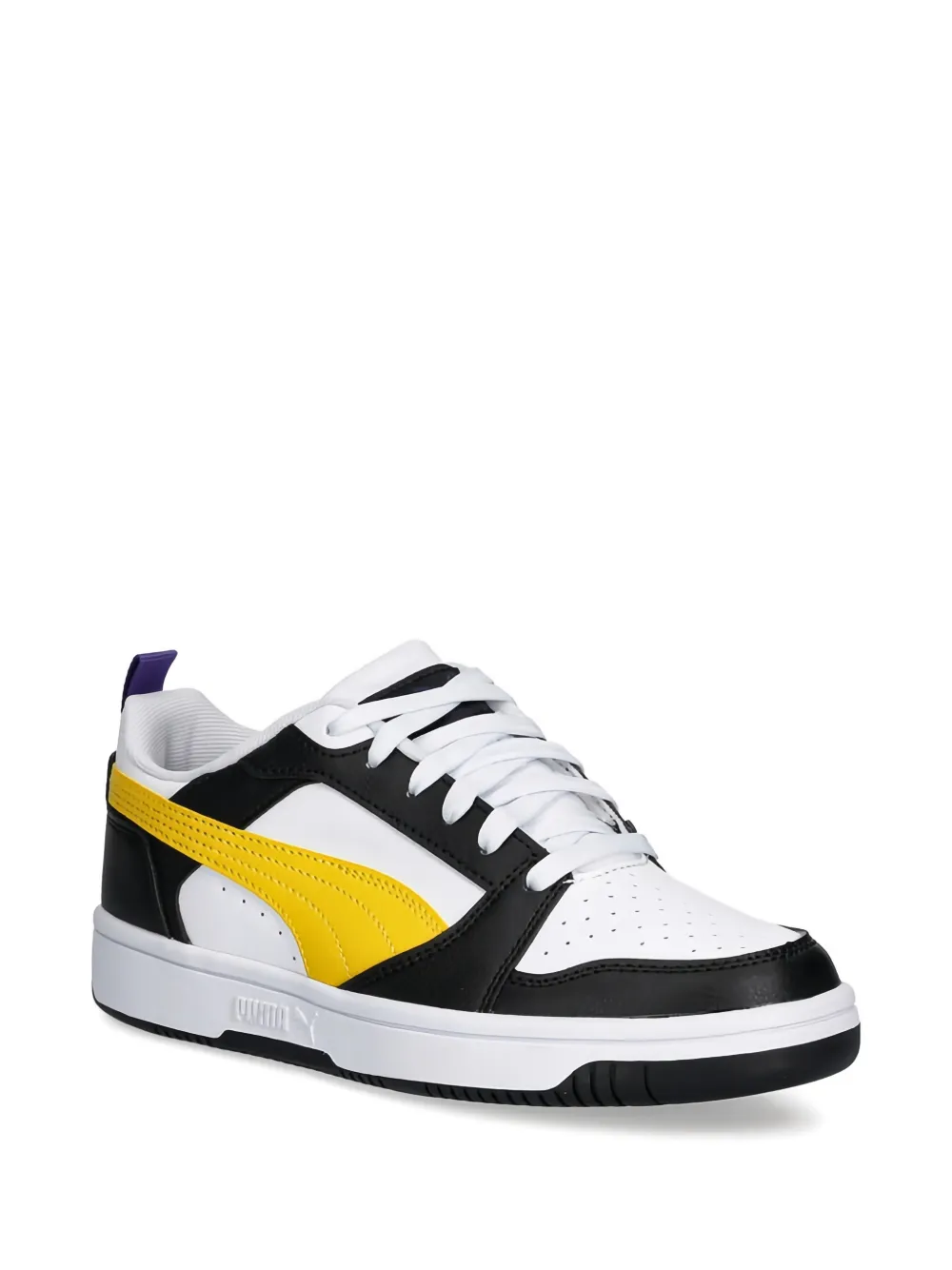 Puma Kids perforated logo sneakers - Bianco