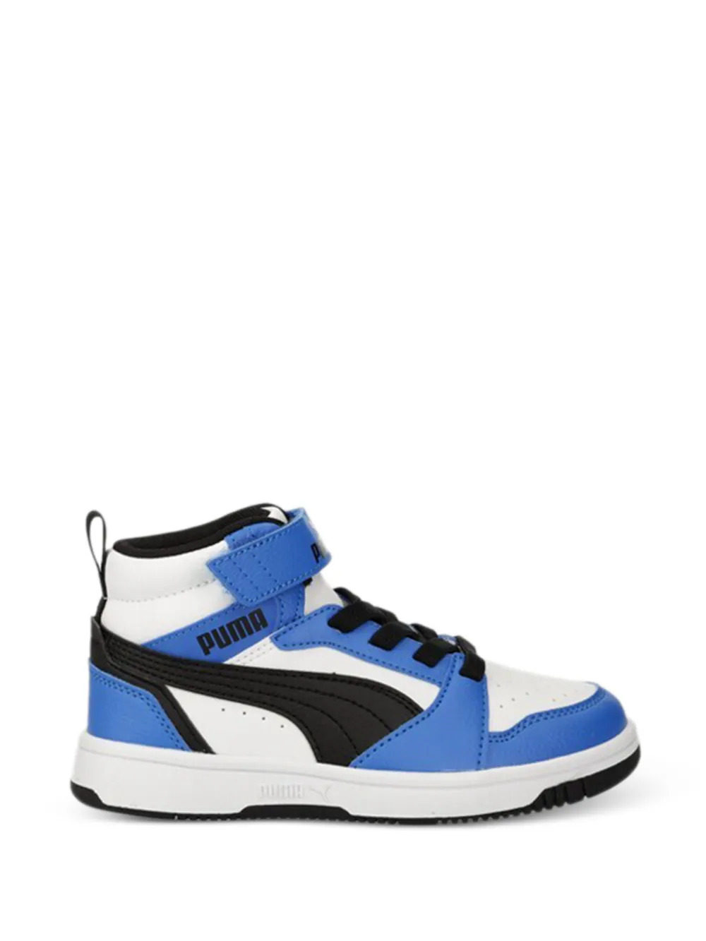 Puma Kids Rebound V6 high-top sneakers met klittenband Wit