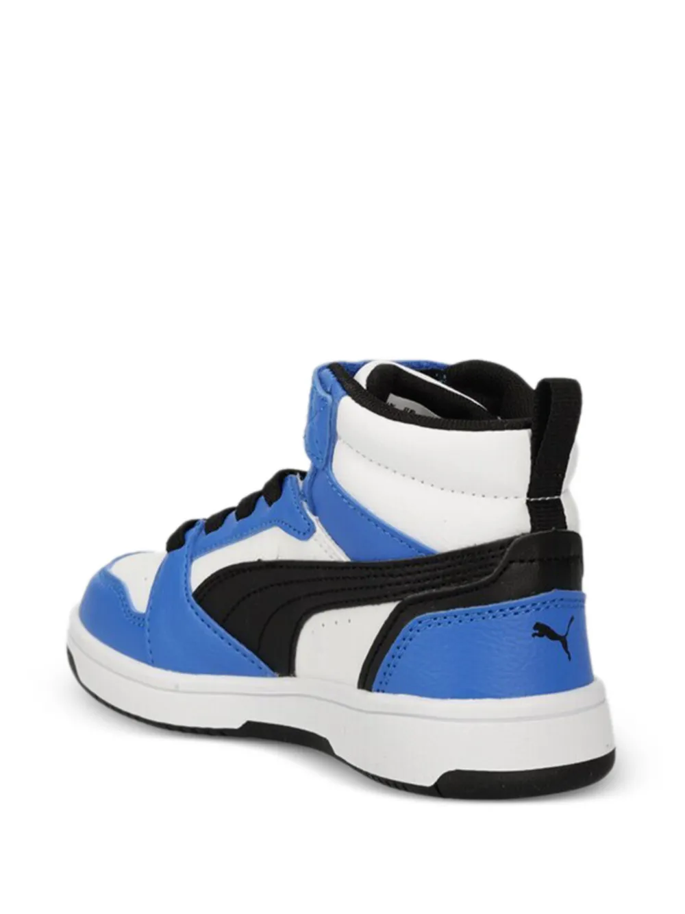 Puma Kids Rebound V6 high-top sneakers met klittenband Wit