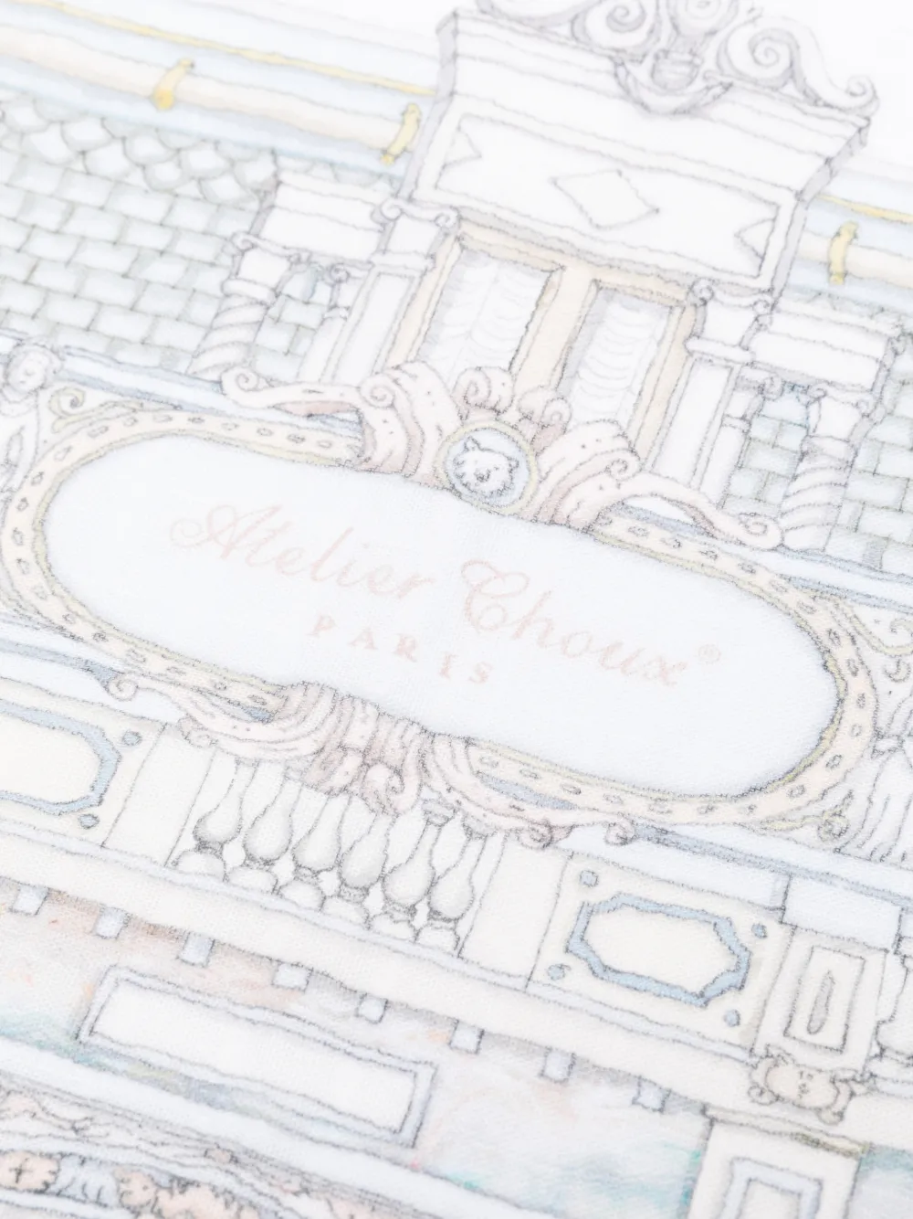  Atelier Choux Couverture Imprimée - Blanc 