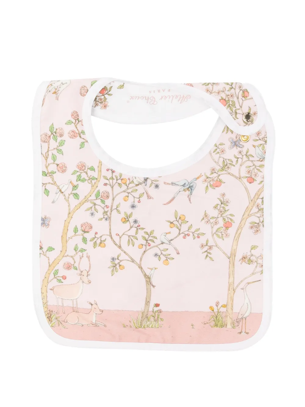 Atelier Choux floral-print bib - Rosa