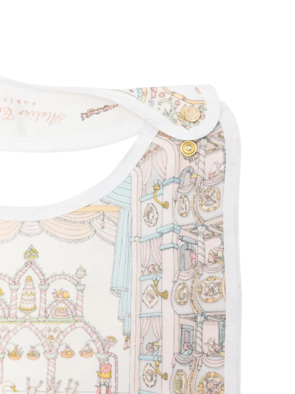 Atelier Choux Slabbetje met print Wit