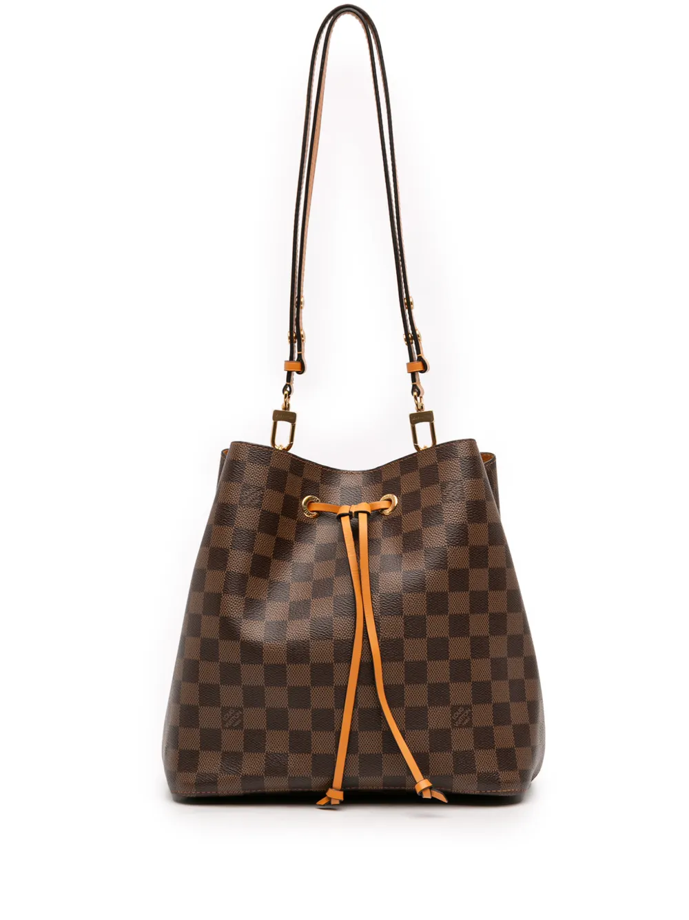 Louis Vuitton Pre-Owned 2019 Damier Ebene Neonoe MM bucket bag - Marrone