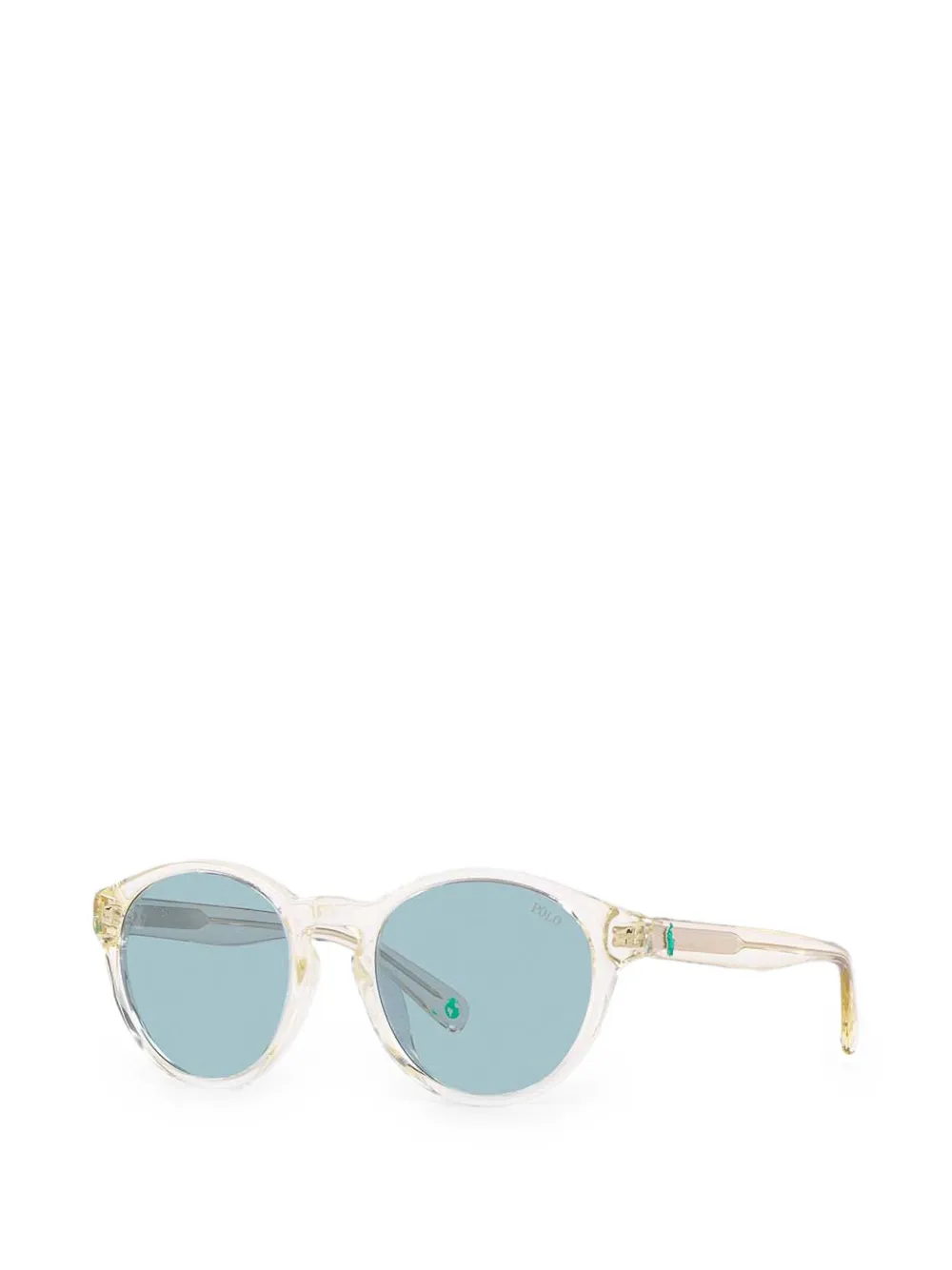 POLO RALPH LAUREN KIDS Zonnebril met rond montuur en getinte glazen Beige