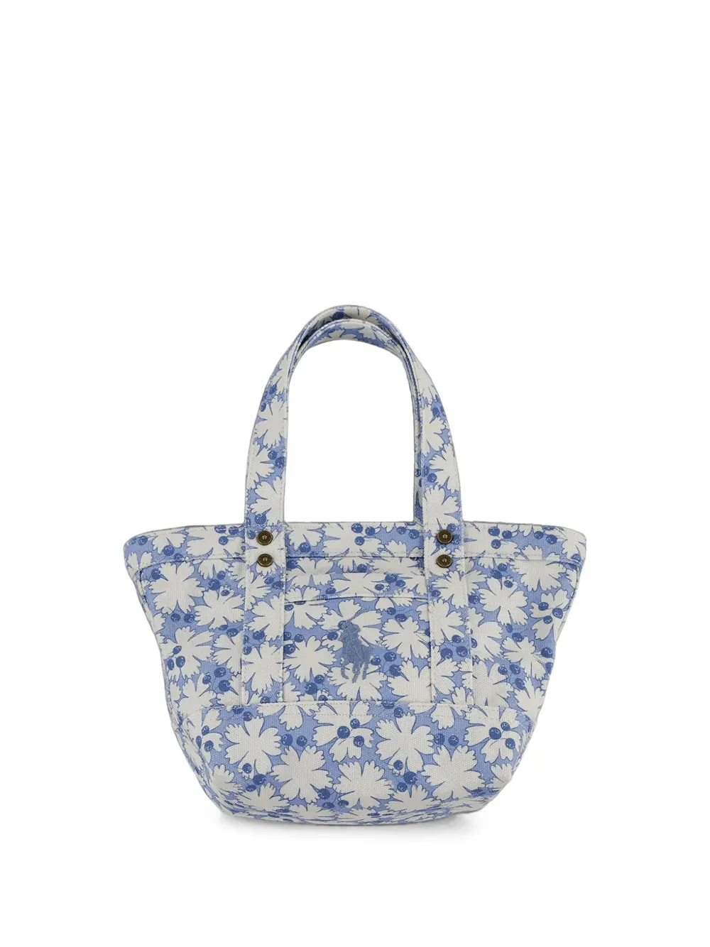 POLO RALPH LAUREN KIDS sac cabas en toile à fleurs - Bleu