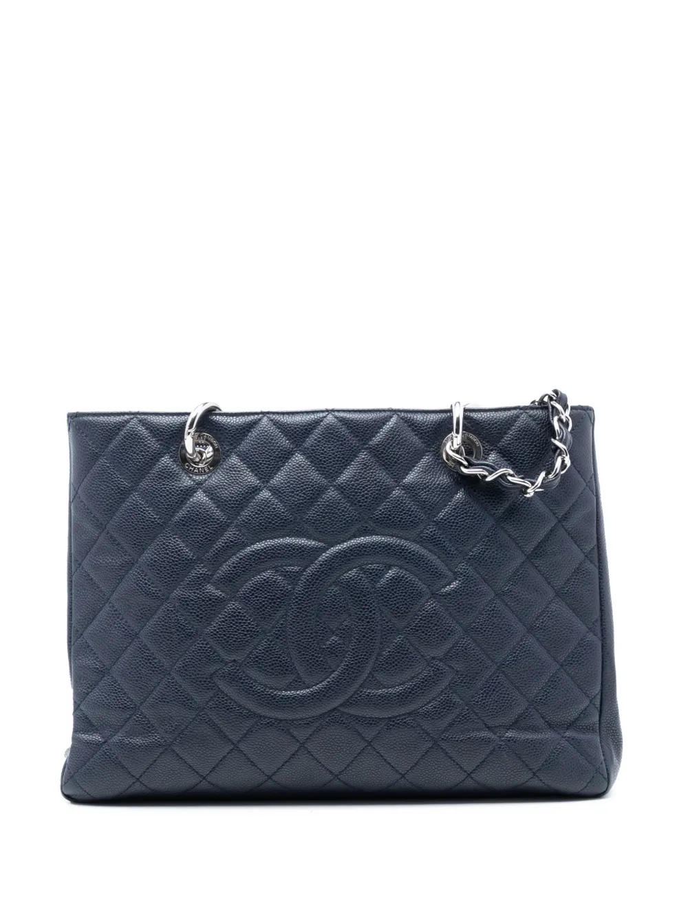 CHANEL Pre-Owned 2014 Caviar Grand Shopping tote bag - Blue