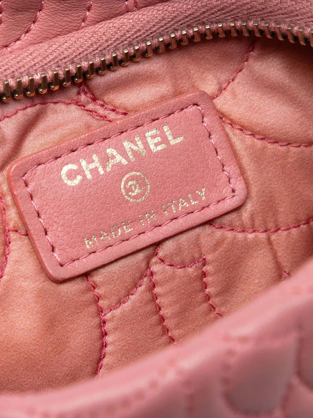 2013-2014 Embossed Lambskin Camellia Chain Pochette Shoulder Bag
