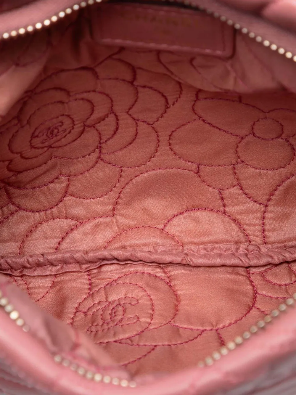 2013-2014 Embossed Lambskin Camellia Chain Pochette Shoulder Bag