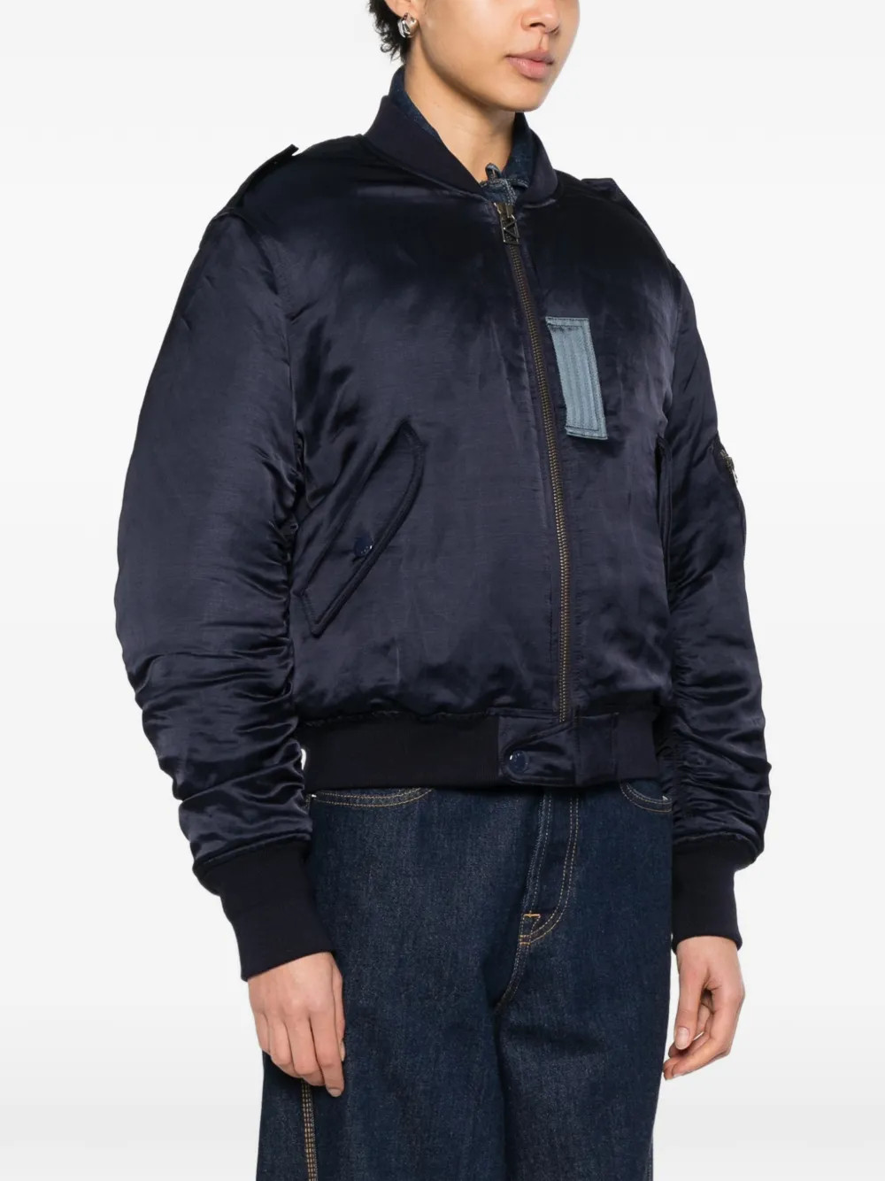  Kenzo Zip-up Bomber Jacket - Blue 
