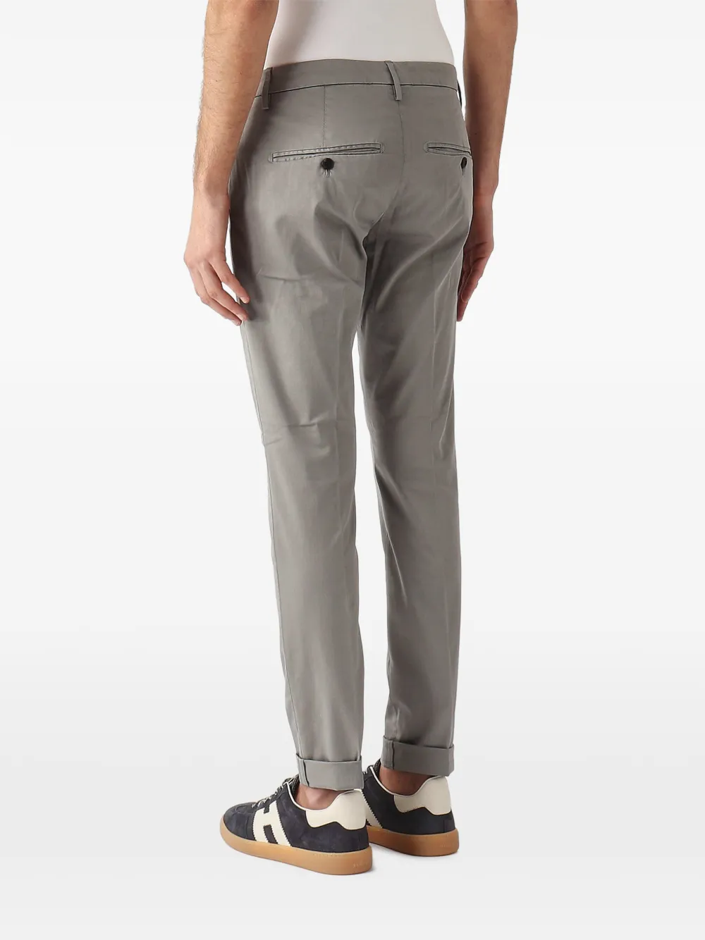 DONDUP Broek met omgeslagen pijpen Grijs