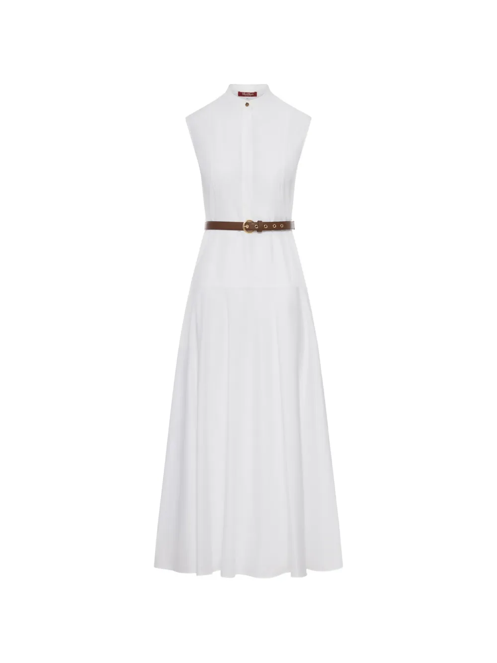 Max Mara belted maxi dress - White