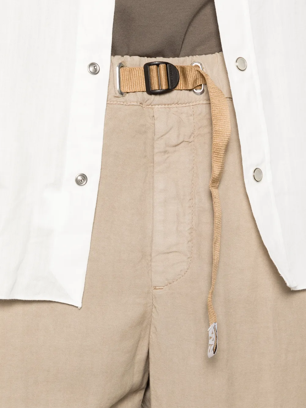 White Sand Greg broek met ceintuur Beige