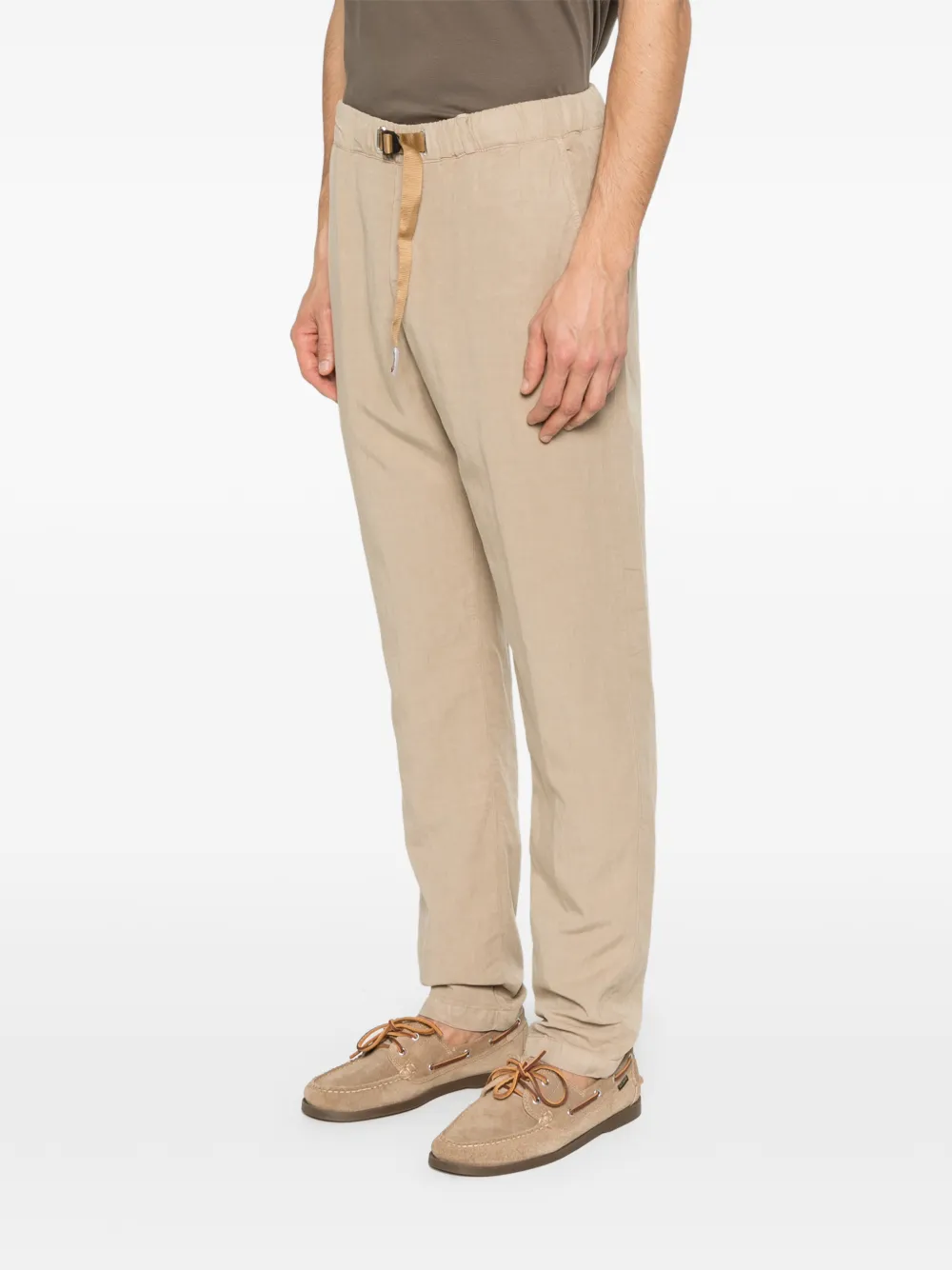 White Sand Greg broek met ceintuur Beige