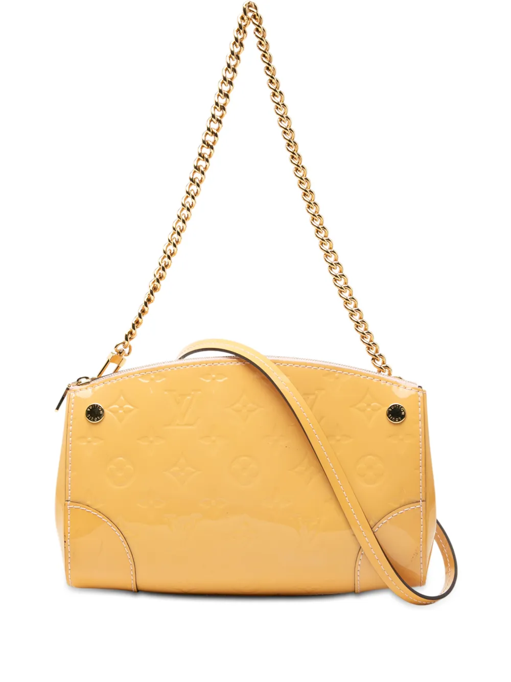 Louis Vuitton Pre-Owned 2015 Monogram Vernis Santa Monica satchel - Yellow