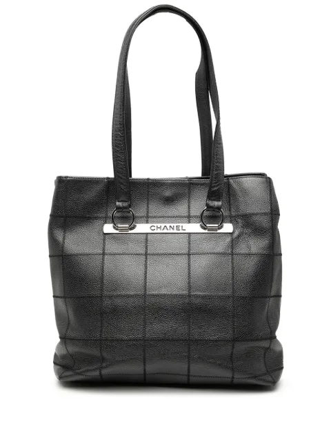 CHANEL Pre-Owned tote Choco Bar de piel caviar 2005-2006