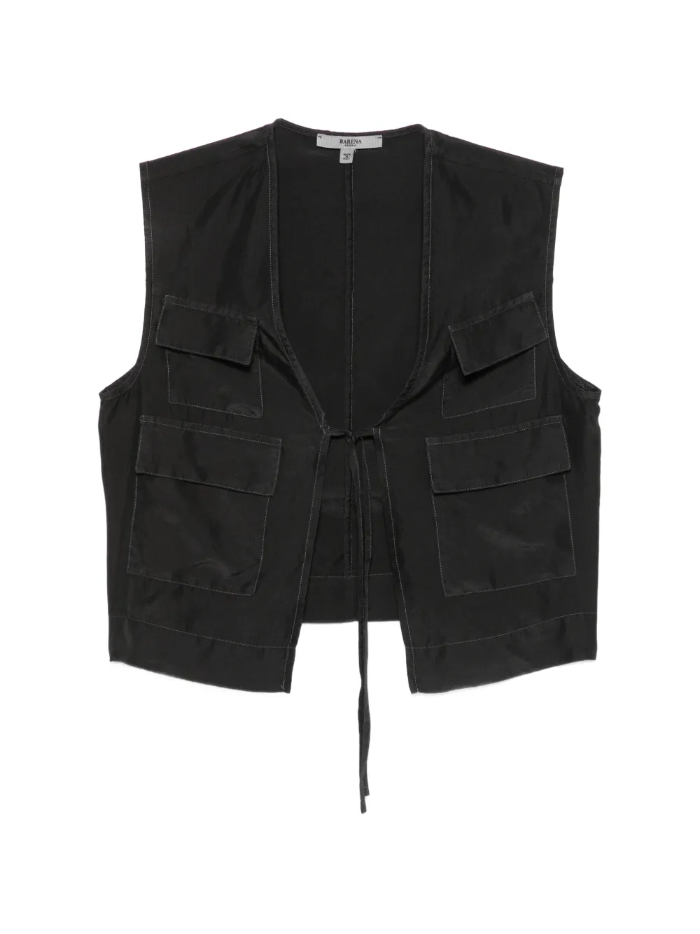 Barena Multi Pura silk vest - Schwarz