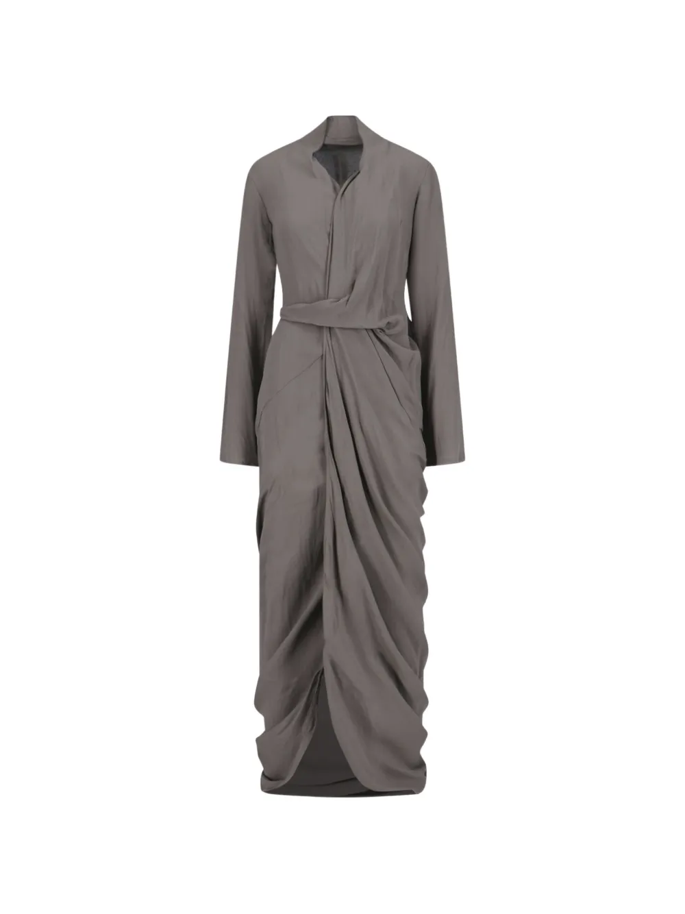 Rick Owens maxi wrapped dress - Marrone
