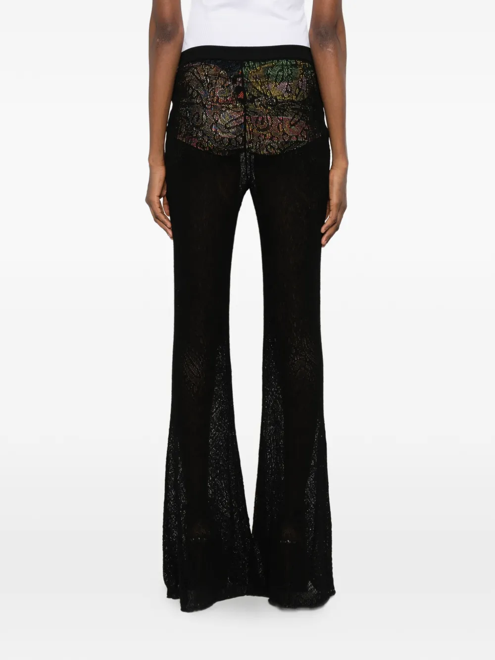 ETRO Broek met bloemen Zwart