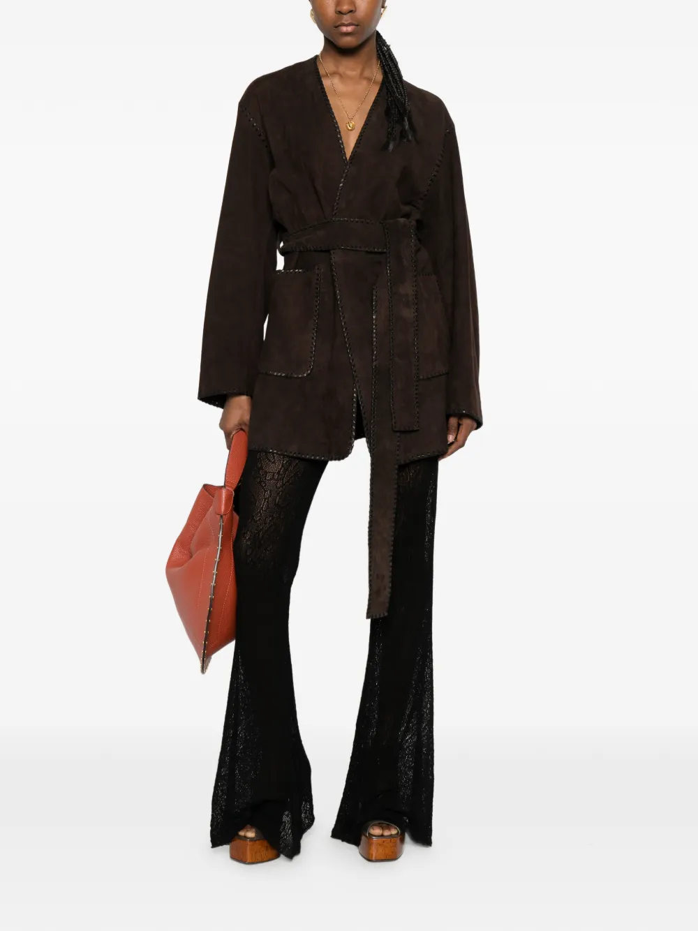 ETRO Broek met bloemen Zwart