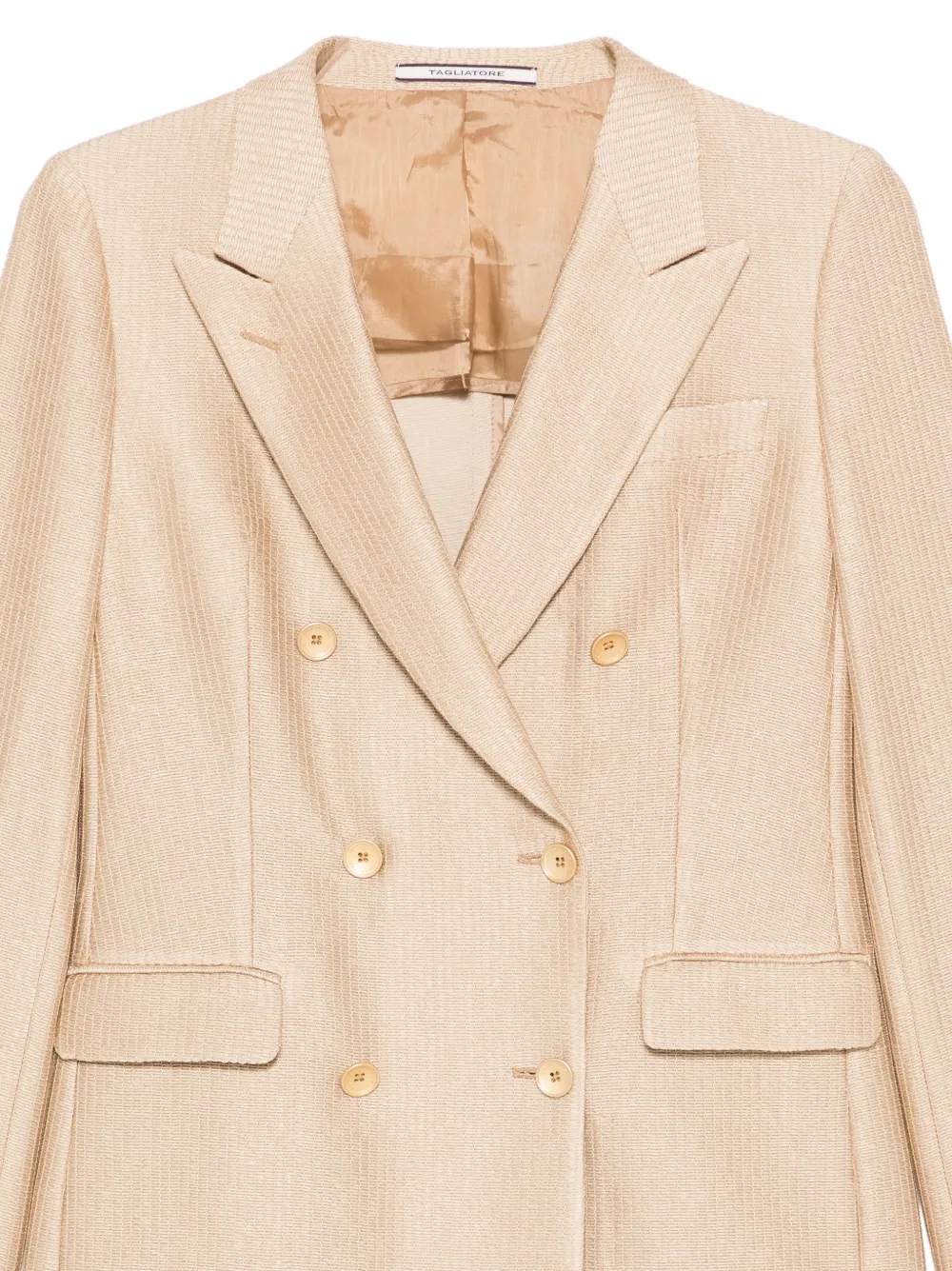 Tagliatore Blazer met dubbele rij knopen Beige
