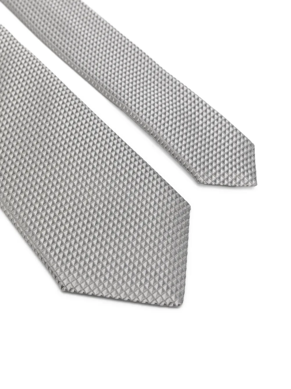 Emporio Armani Getextureerde stropdas Grijs